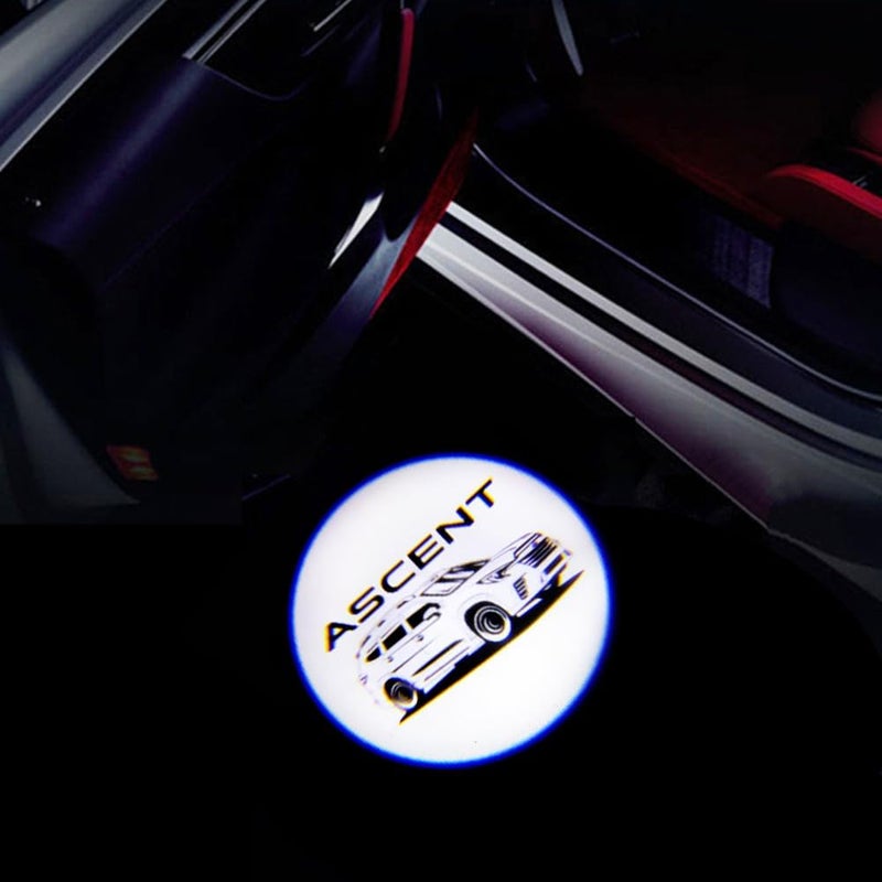 uunonaha 2 Pcs LED Car Door Logo Lights Courtesy Projector Laser Welcome Light Puddle Lamp Compatible with Forester, Outback, Legacy, Ascent Car Accessories (Ascent) - Image 1